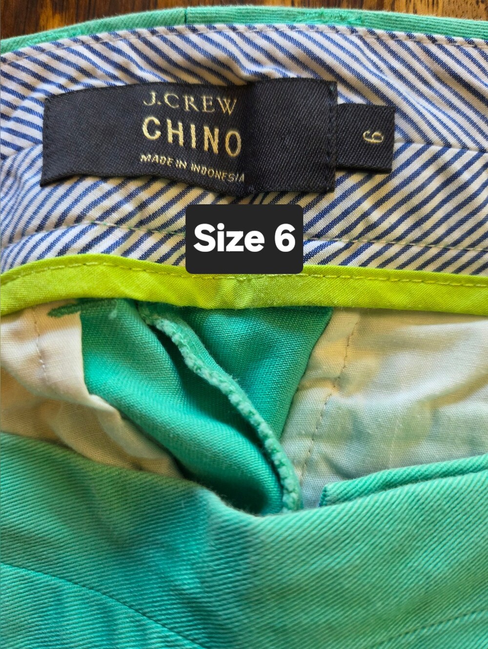 J. Crew Teal Mid-Rise Stretch Cotton Shorts - Picture 4 of 7